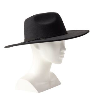 Sonoma Black Wide-Brim Fedora Hat